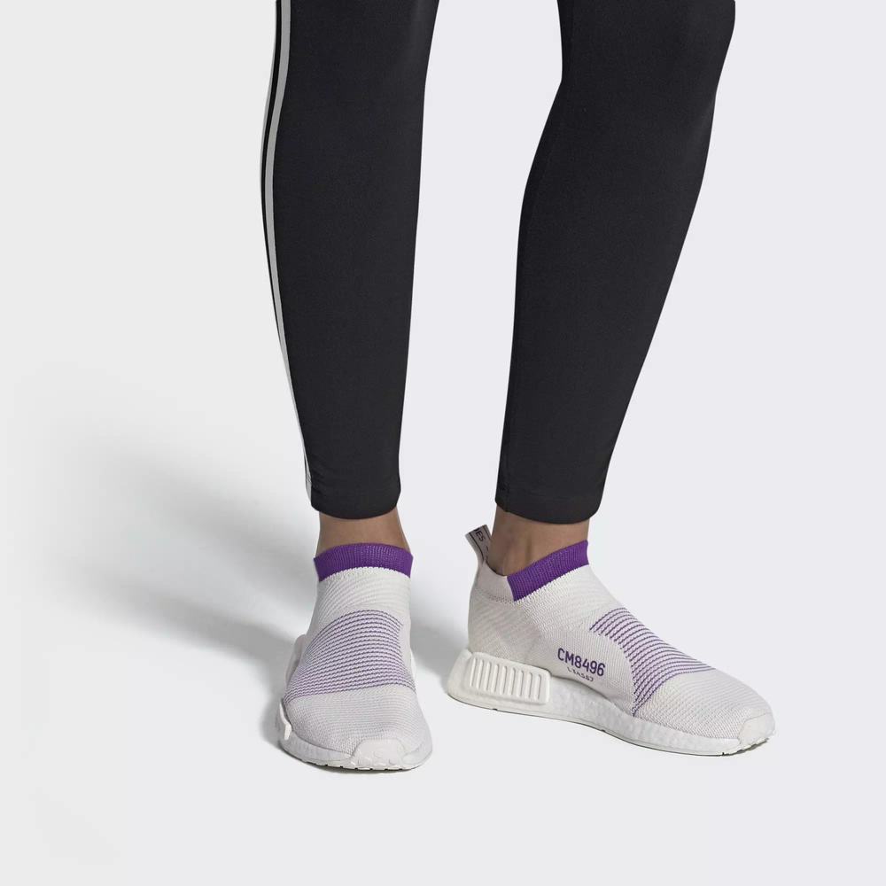 Adidas NMD CS1 Primeknit Tenis Blancos Para Mujer (MX-33319)